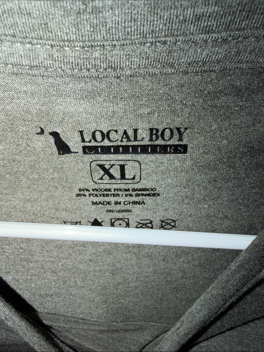 Local Boy Outfitters Long Sleeve Crewneck with Camo Chest Pocket - green/gray - Picture 3 of 4